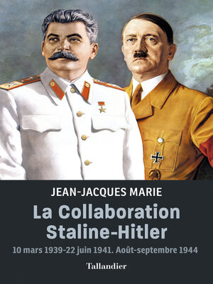 cover image of La collaboration Staline-Hitler